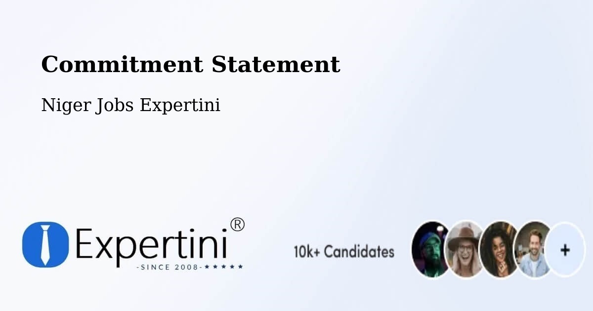Corporate Commitment – Département De Bilma - Niger Jobs Expertini